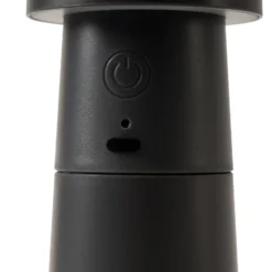 Lucande LED-Pimentero Pepper, gris oscuro, batería, IP44