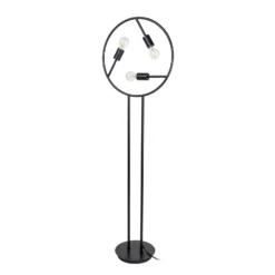 Lucande Linnard lámpara de pie de hierro, 3 luces