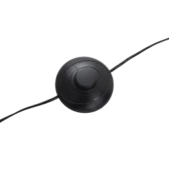 Lucande Lámpara arqueada LED Boga, negra, metal, atenuable