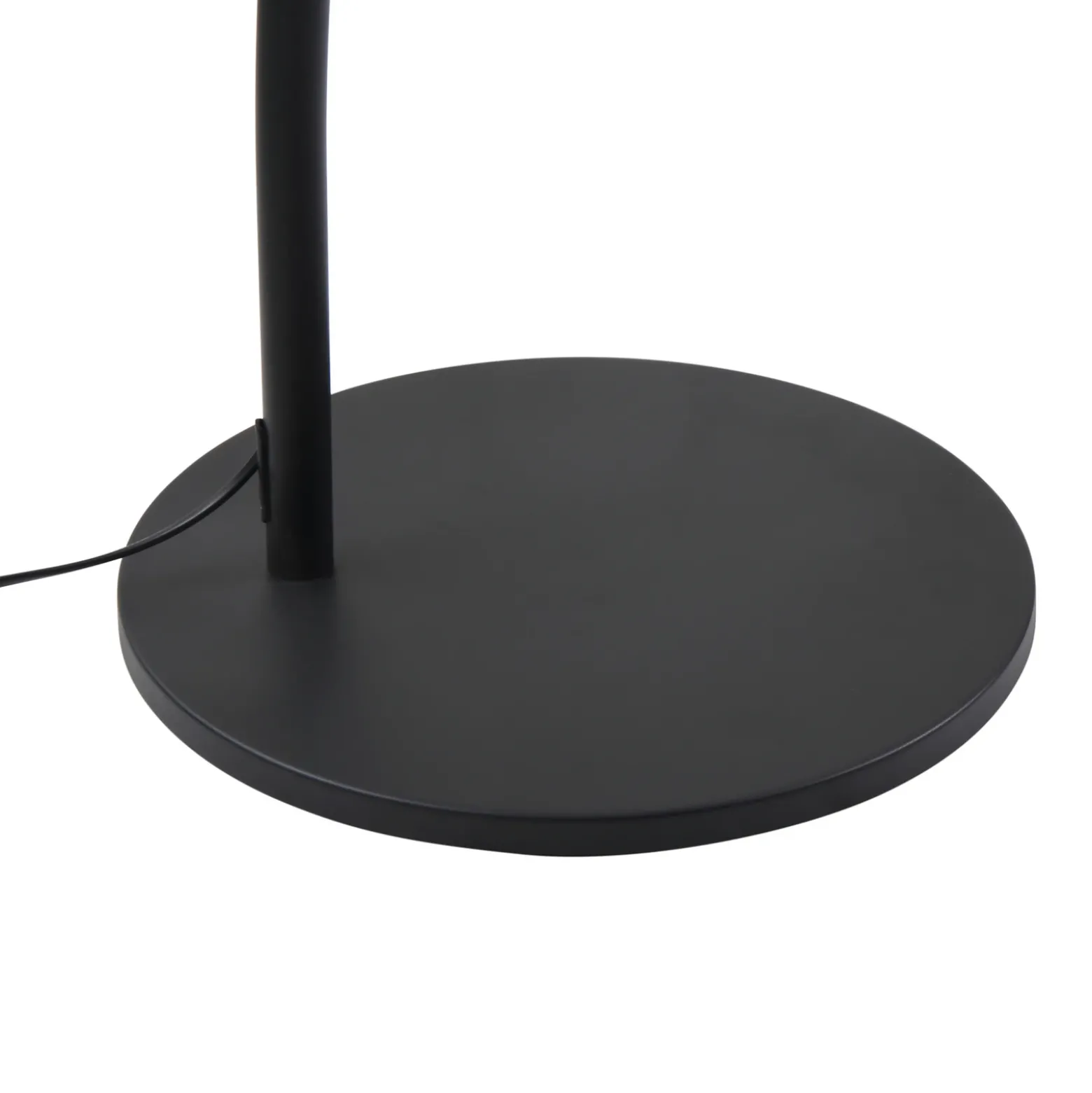 Lucande Lámpara arqueada LED Boga, negra, metal, atenuable