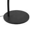 Lucande Lámpara arqueada LED Boga, negra, metal, atenuable