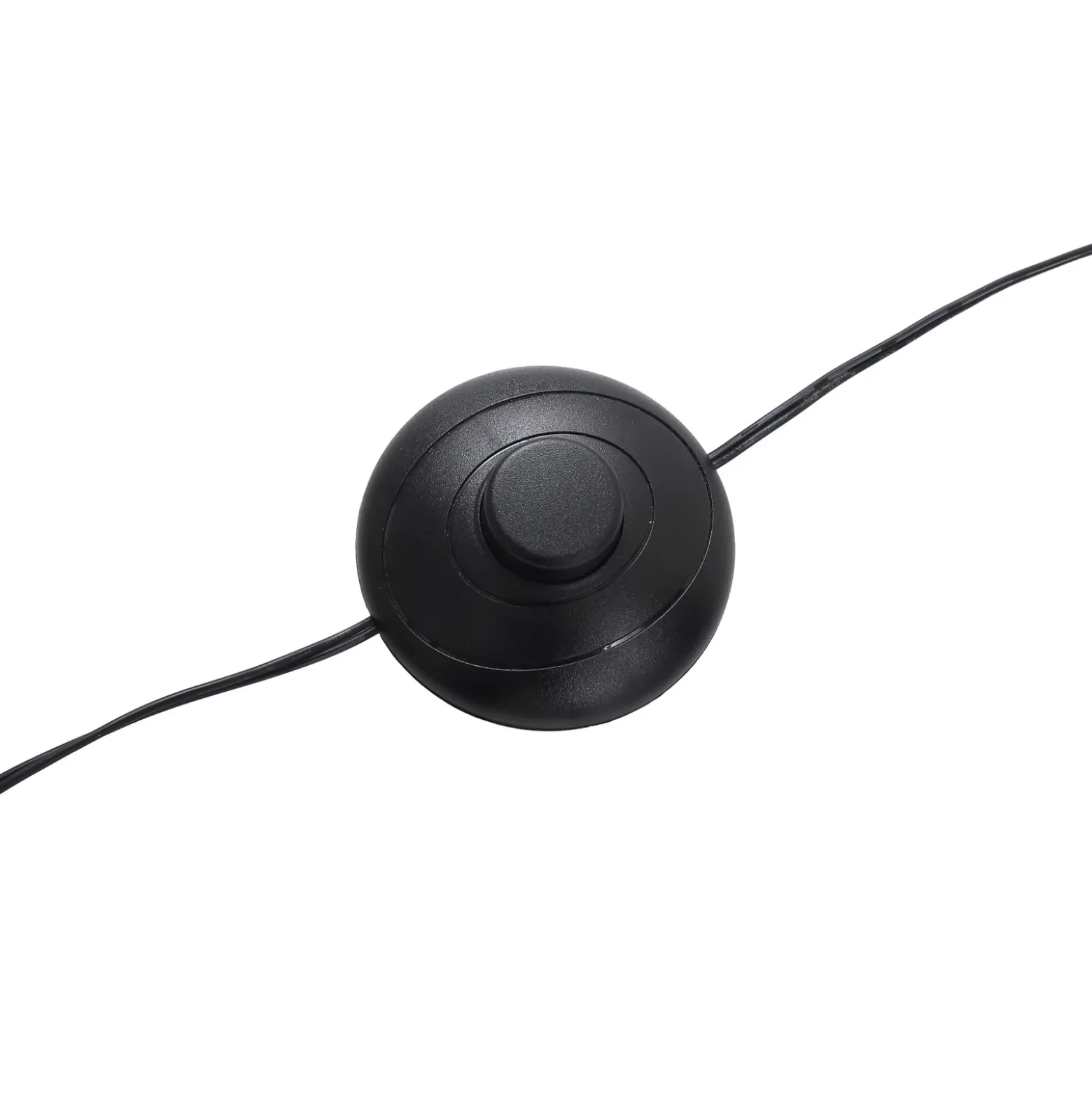 Lucande Lámpara arqueada LED Boga, negra, metal, atenuable