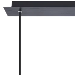 Lucande lámpara colgante Eirian, 90 cm, 3 luces, negro, cristal