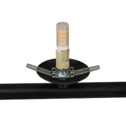 Lucande lámpara colgante Isandro, negro / ópalo, 7 luces