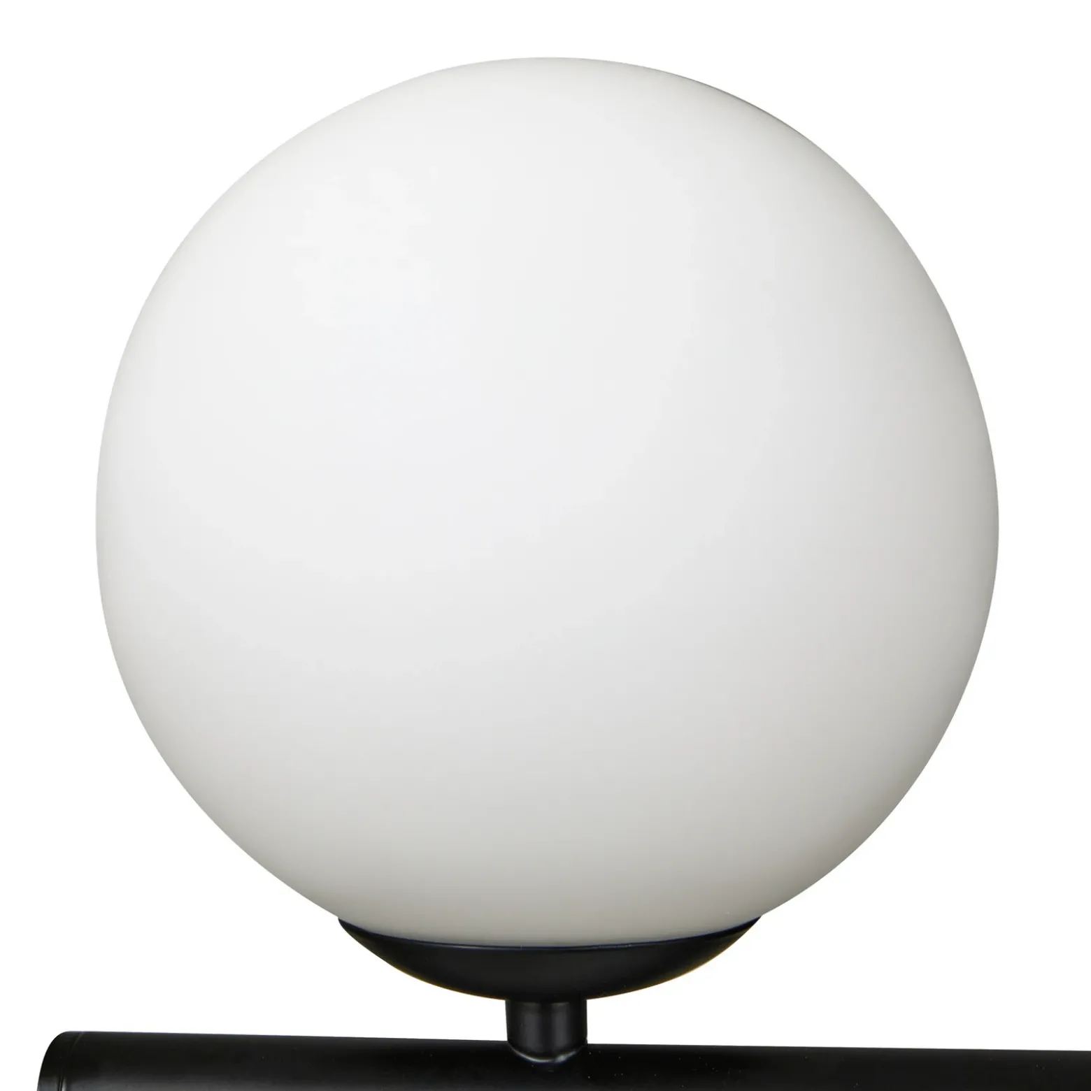 Lucande lámpara colgante Isandro, negro / ópalo, 7 luces