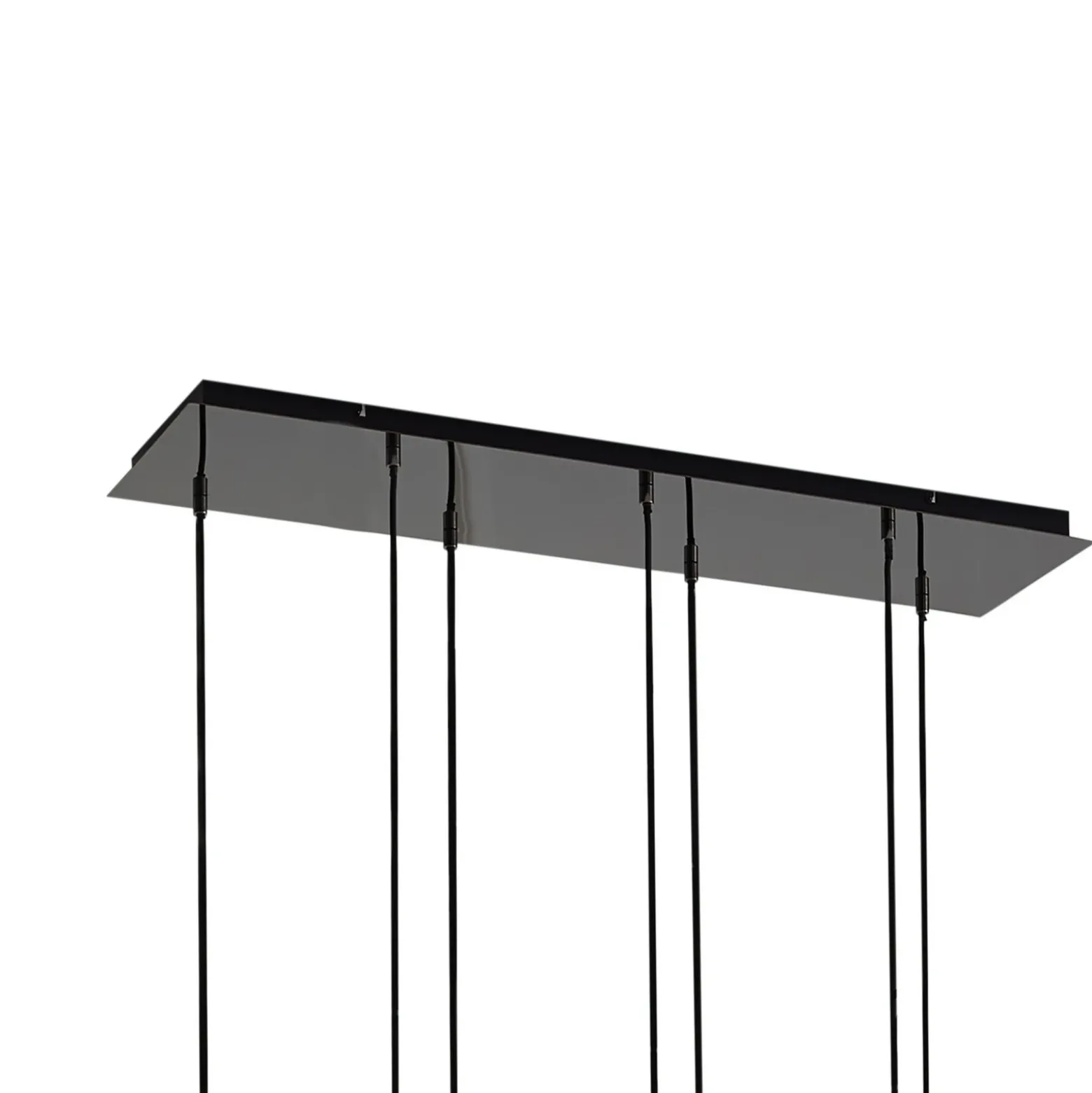 Lucande lámpara colgante Jarven, 7 luces, negro, cristal