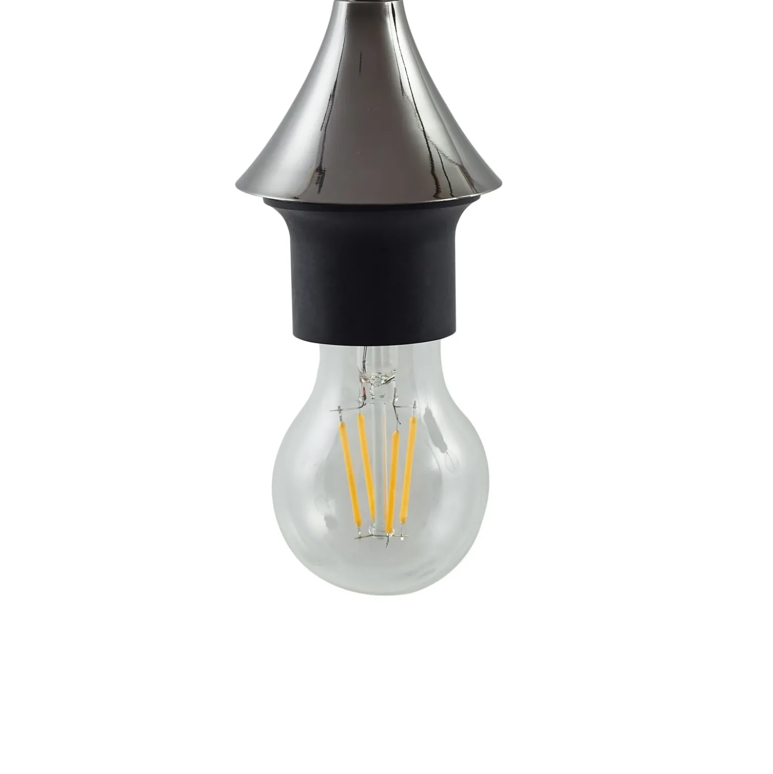Lucande lámpara colgante Jarven, 7 luces, negro, cristal