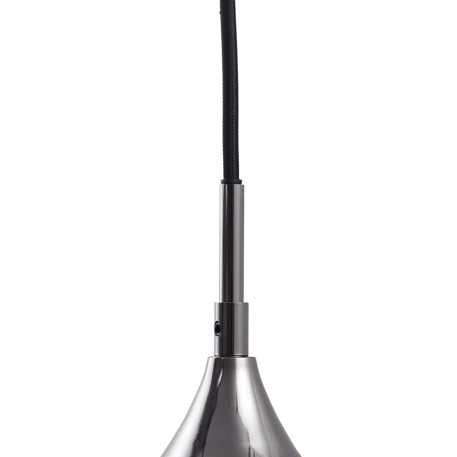 Lucande lámpara colgante Jarven, 3 luces, negro, cristal