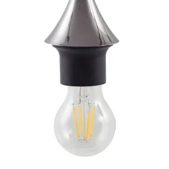 Lucande lámpara colgante Jarven, 5 luces, negro, cristal