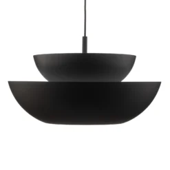 Lucande lámpara colgante Kellina, Ø 48 cm, negro, metal