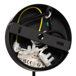 Lucande lámpara colgante Kellina, Ø 48 cm, negro, metal