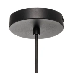 Lucande lámpara colgante Kellina, Ø 48 cm, negro, metal