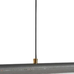 Lucande Lámpara colgante LED Alania, transparente, metal, 86,5 cm