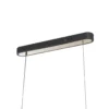 Lucande Lámpara colgante LED Alania, transparente, metal, 86,5 cm