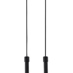 Lucande Lámpara colgante LED Dain, 1 luz, gris humo, cristal