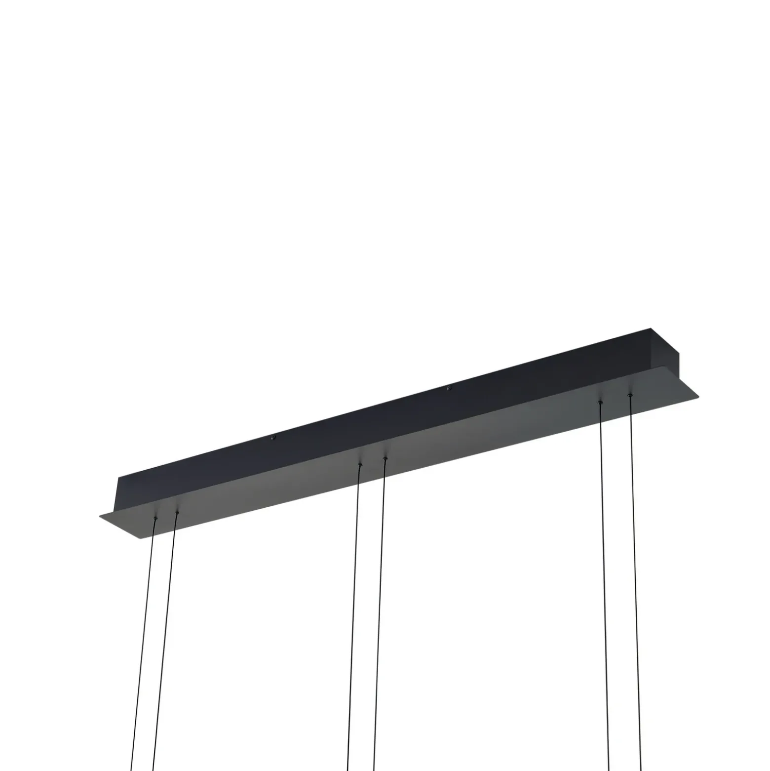 Lucande Lámpara colgante LED Dain, 3 luces, gris humo, cristal