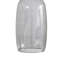 Lucande Lámpara colgante LED Fay, gris claro/azul claro, cristal, Ø 15 cm