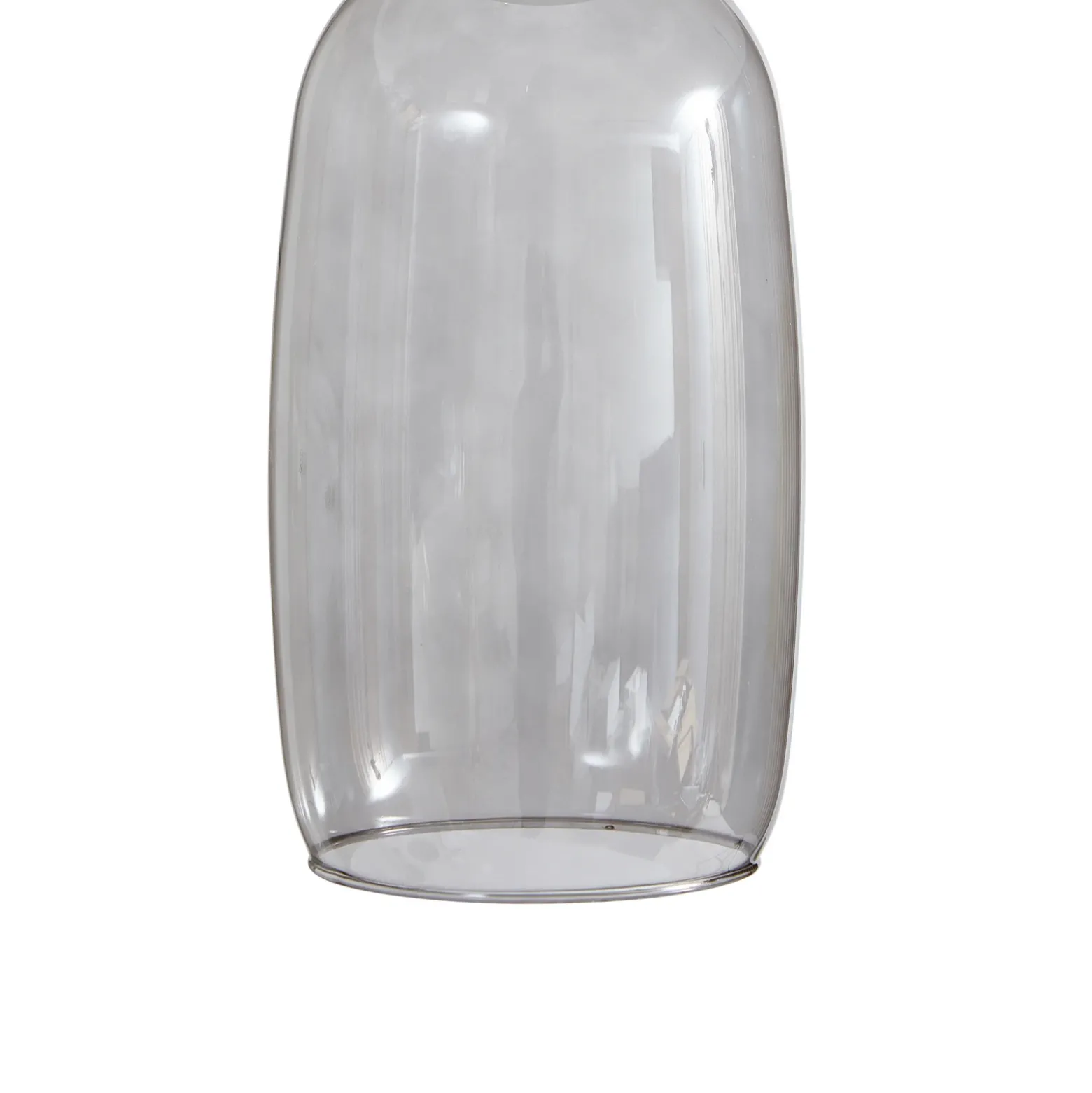 Lucande Lámpara colgante LED Fay, gris claro/azul claro, cristal, Ø 15 cm