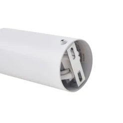Lucande Lámpara colgante LED Fay, gris claro/azul claro, cristal, Ø 15 cm