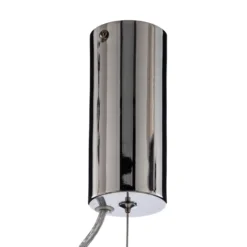 Lucande Lámpara colgante LED Fedra, cristal, gris/blanco, Ø 17 cm