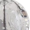 Lucande lámpara colgante LED Hayley, Ø 30 cm, 5 luces, cromo, cristal