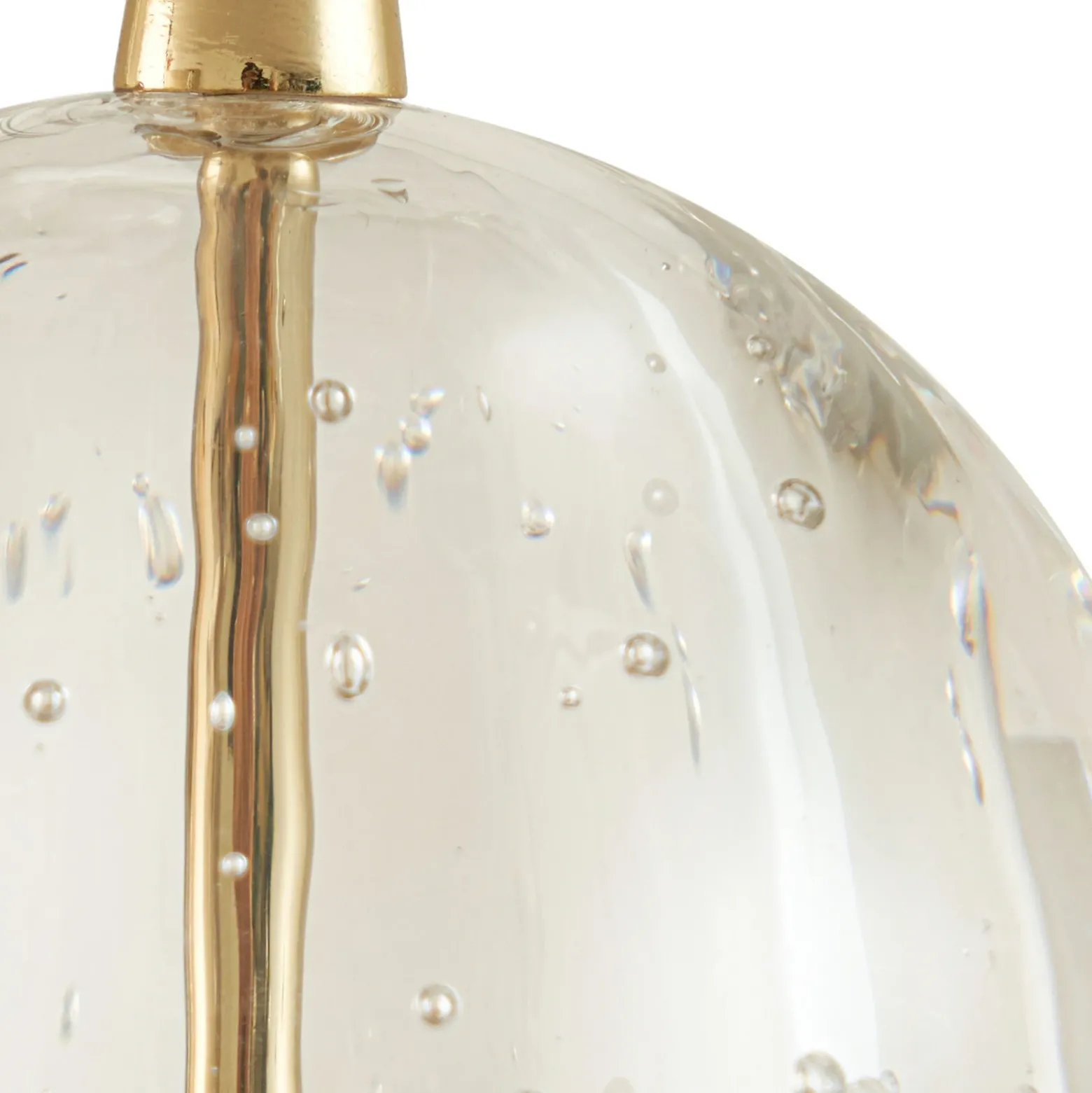 Lucande lámpara colgante LED Hayley, 96 cm, 5 luces, dorado, cristal