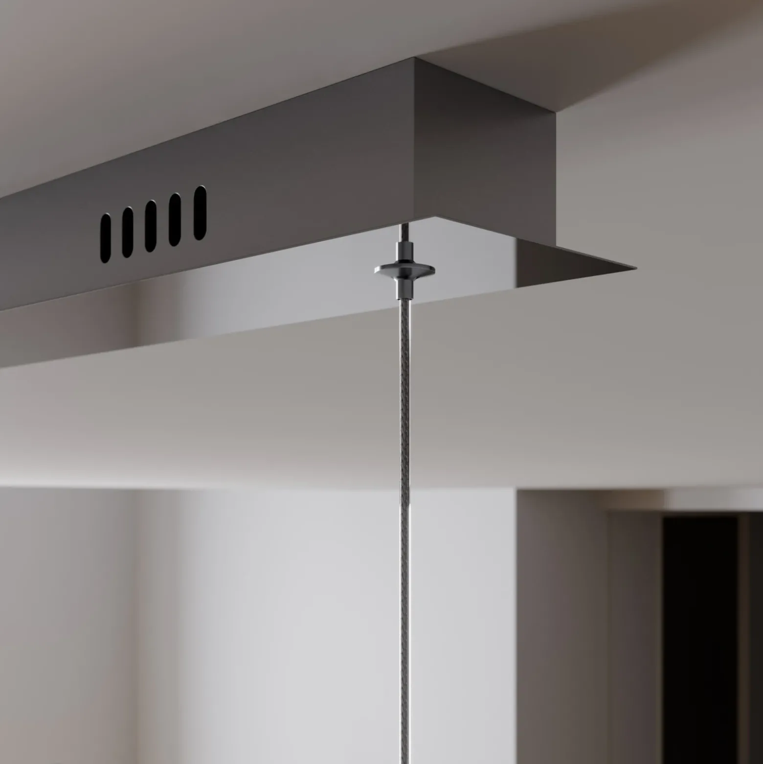 Lucande lámpara colgante LED Hayley, 96 cm, 5 luces, cromo, cristal