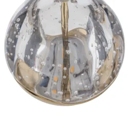 Lucande Lámpara colgante LED Hayley, Ø 40 cm, 9 luces, dorado, cristal