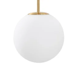 Lucande Lámpara colgante LED Joran, 3 luces, blanca, cristal
