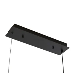 Lucande Lámpara colgante LED Kisune, blanco/negro, metal