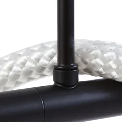 Lucande Lámpara colgante LED Kisune, blanco/negro, metal
