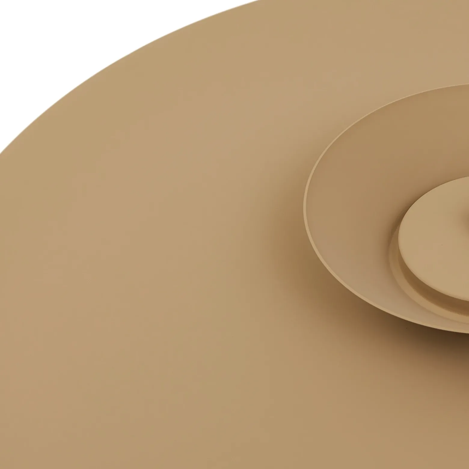 Lucande Lámpara colgante LED Livie, beige, aluminio, Ø 50 cm