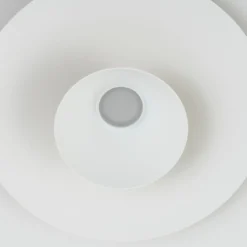 Lucande Lámpara colgante LED Livie, beige, aluminio, Ø 50 cm
