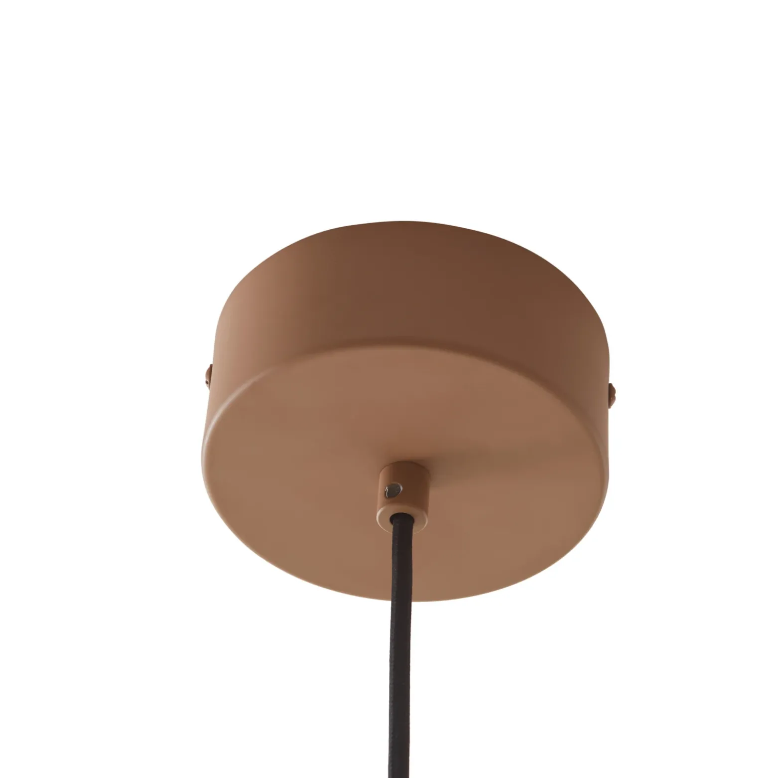Lucande Lámpara colgante LED Lythara, marrón, Ø 50 cm, aluminio