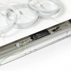 Lucande lámpara colgante LED Lyani, 115cm, 3 luces, cromo, atenuable