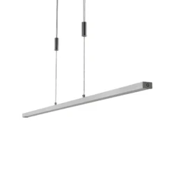 Lucande Lámpara colgante LED Myron, regulador táctil, CCT, aluminio