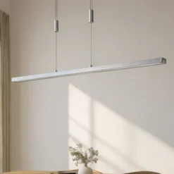 Lucande Lámpara colgante LED Myron, regulador táctil, CCT, aluminio