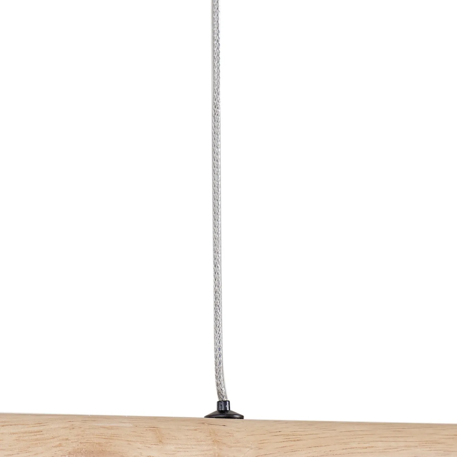 Lucande lámpara colgante LED Maruta, madera, haz, 120 cm, 3000K
