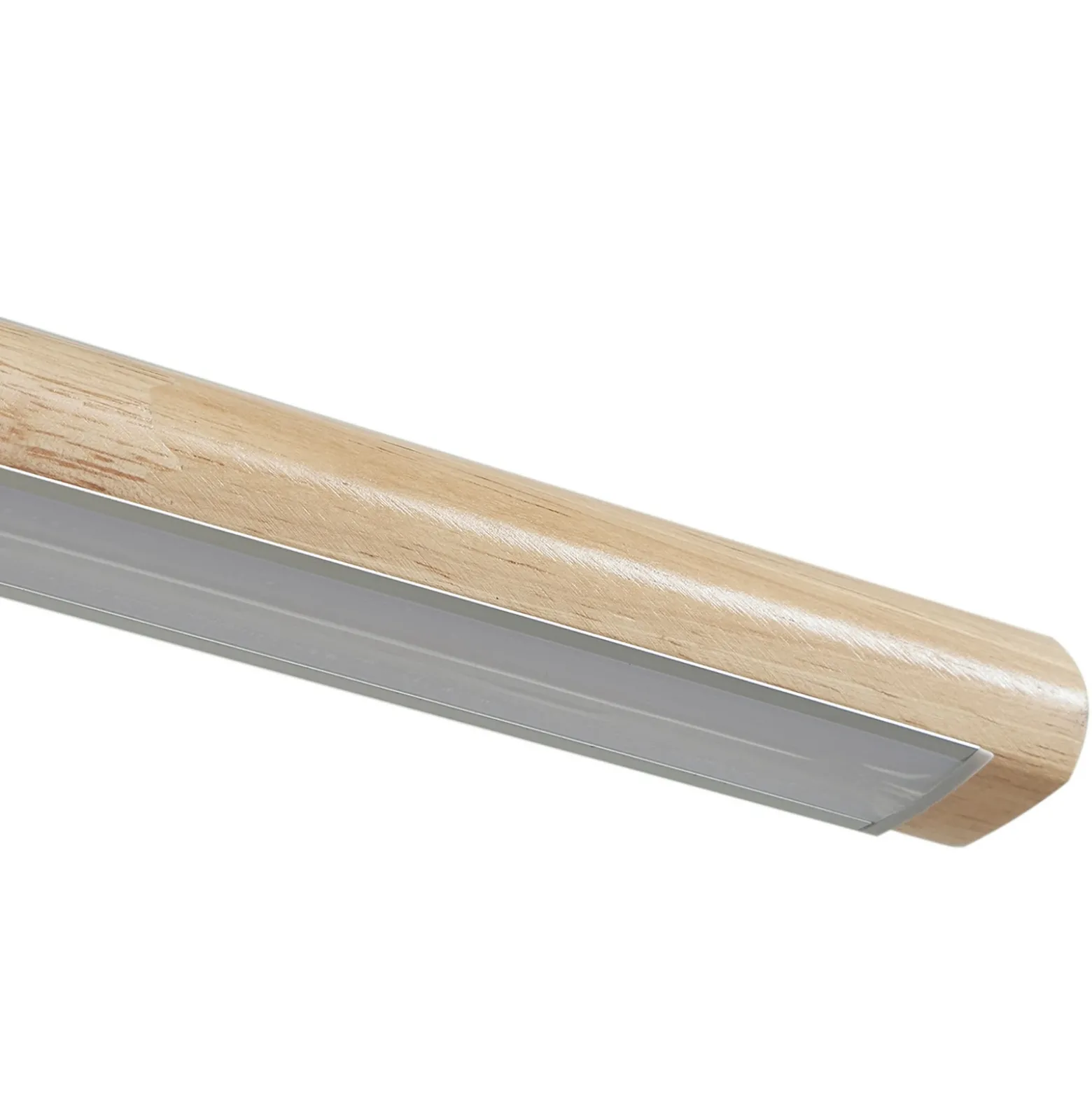 Lucande lámpara colgante LED Maruta, madera, haz, 120 cm, 3000K