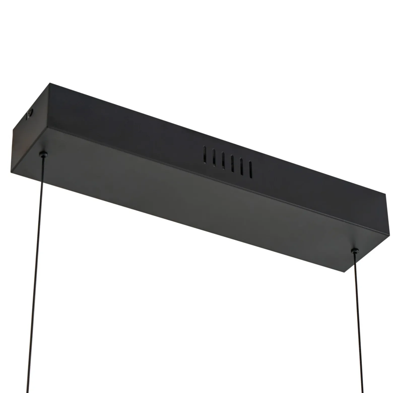Lucande Lámpara colgante LED Pendolo, negra, aluminio, 120 cm