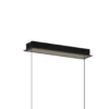 Lucande Lámpara colgante LED Pallo, 7 luces, negro/oro, cristal