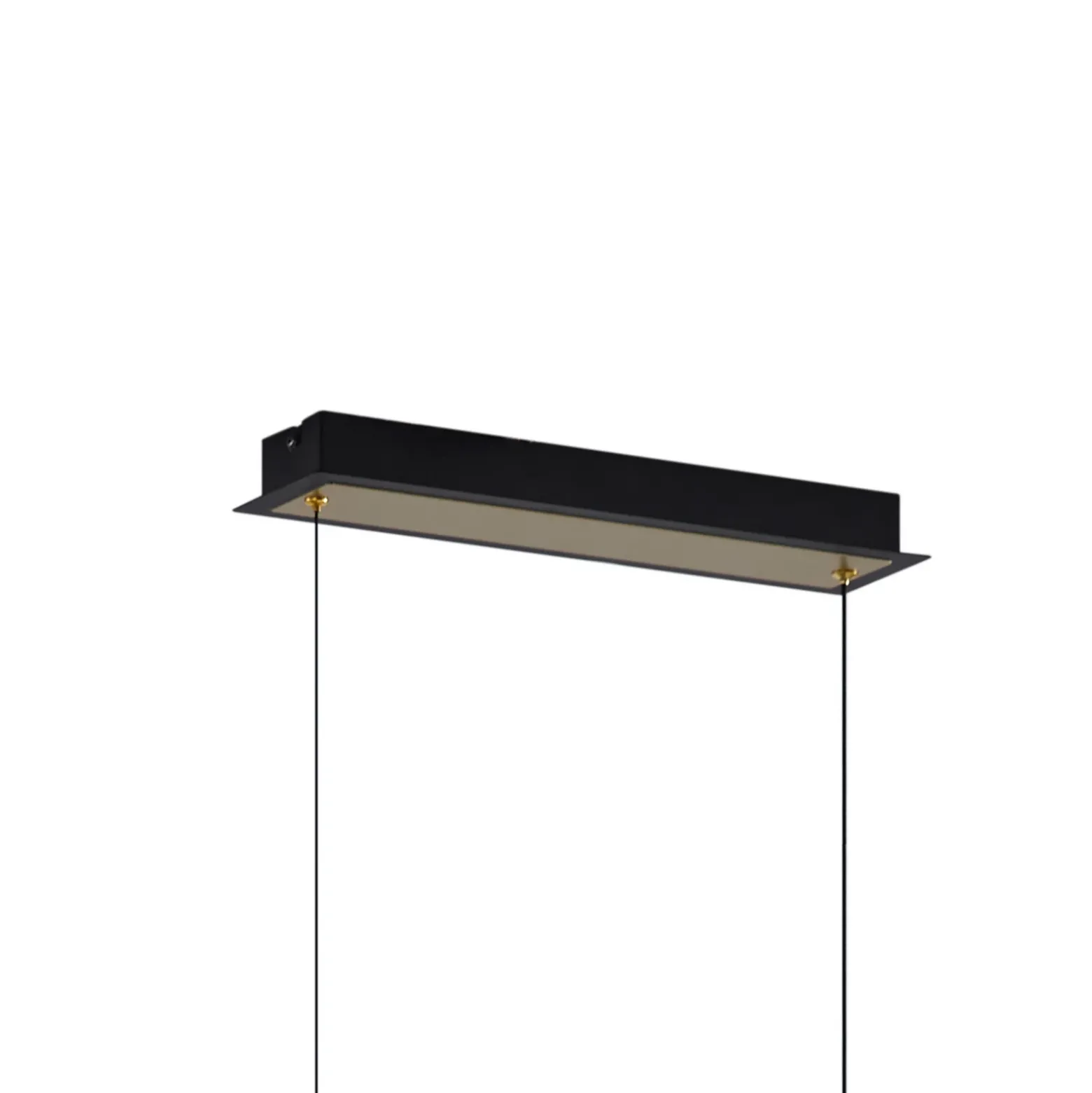 Lucande Lámpara colgante LED Pallo, 7 luces, negro/oro, cristal