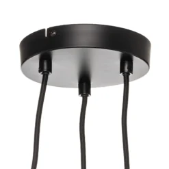 Lucande Lámpara colgante Linnard de acero, 3 luces
