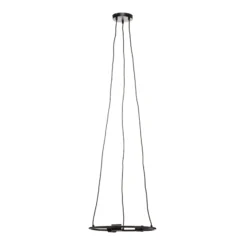 Lucande Lámpara colgante Linnard de acero, 3 luces