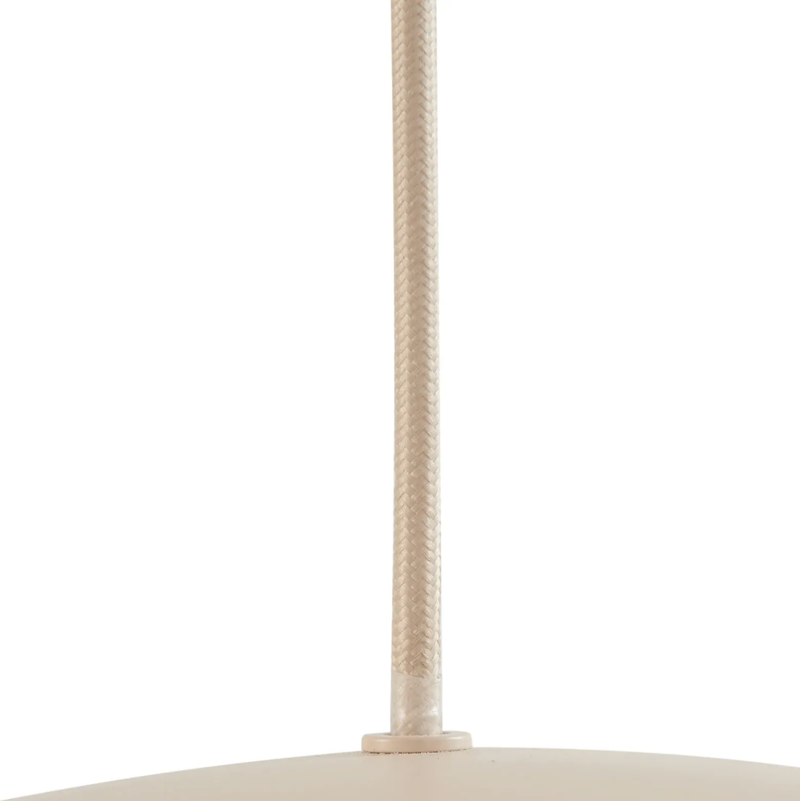Lucande Lámpara colgante Malisa, beige, 3 luces, metal, 90 cm