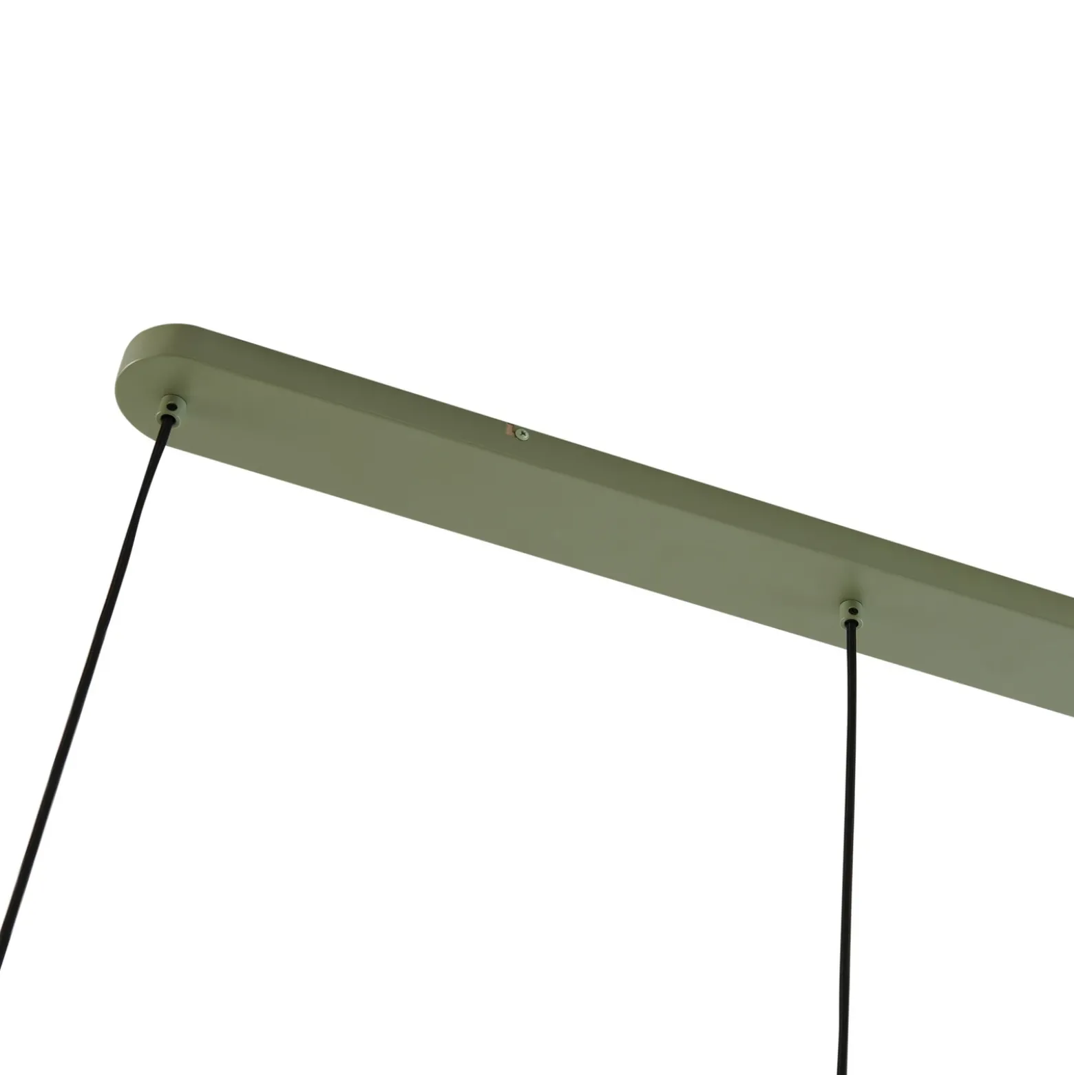 Lucande lámpara colgante Malisa, verde, 3 luces, metal, longitud 90cm