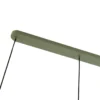 Lucande lámpara colgante Malisa, verde, 3 luces, metal, longitud 90cm