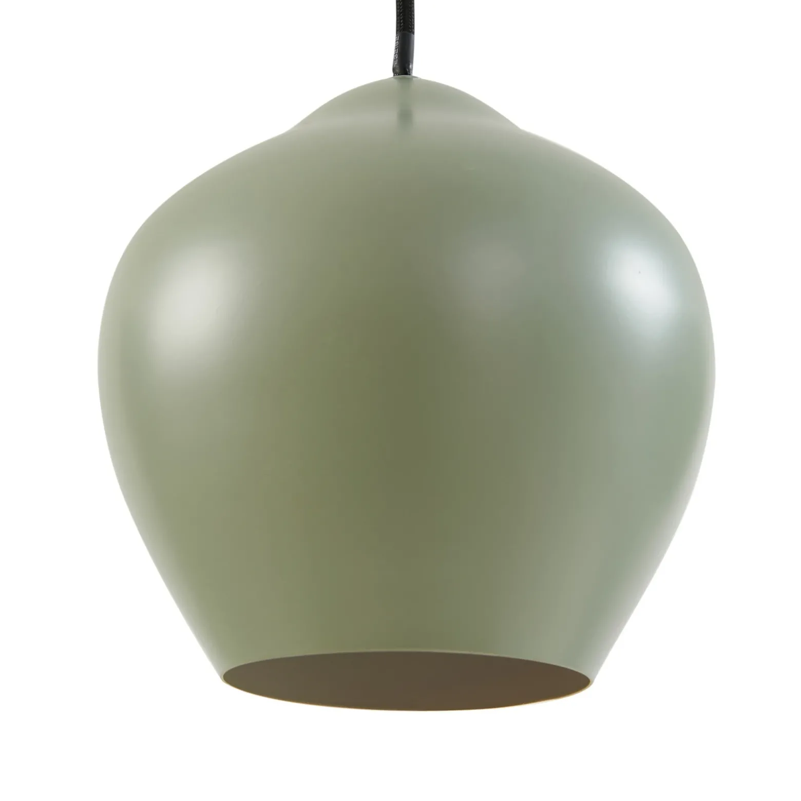 Lucande lámpara colgante Malisa, verde, 3 luces, metal, longitud 90cm