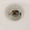 Lucande lámpara colgante Sharvil, 3 luces, blanco, cristal, 97cm