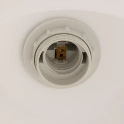 Lucande lámpara colgante Sharvil, 3 luces, blanco, cristal, 97cm